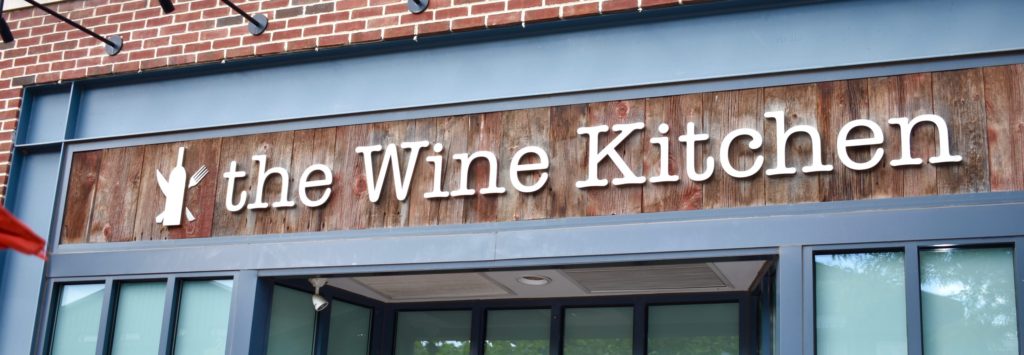 View of Wine Kitchen sign.