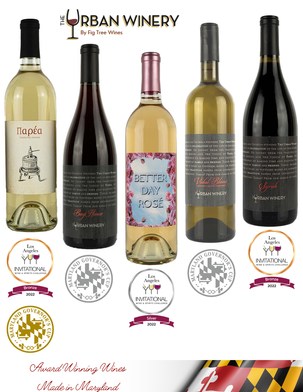 Urban Winery Wins at 2022 Los Angeles Invitational Wine and Spirit Challenge